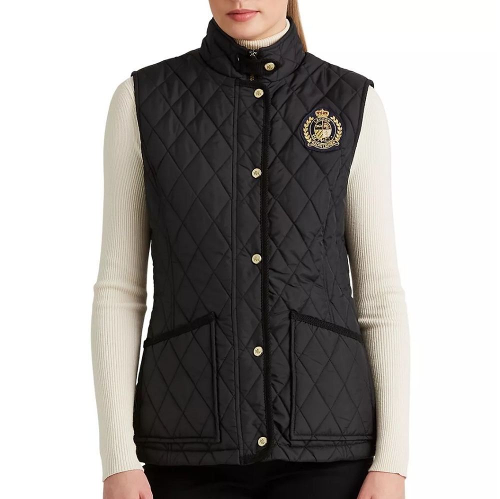 Ralph Lauren Crest Quilted Vest